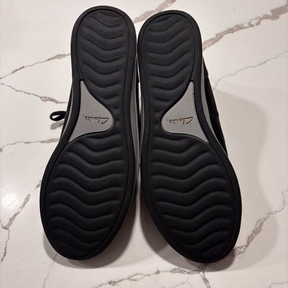 Clarks | Women's Breeze Glide Lace-Up Zip Cloudsteppers Sneakers Black Size 8.5 - Picture 14 of 14